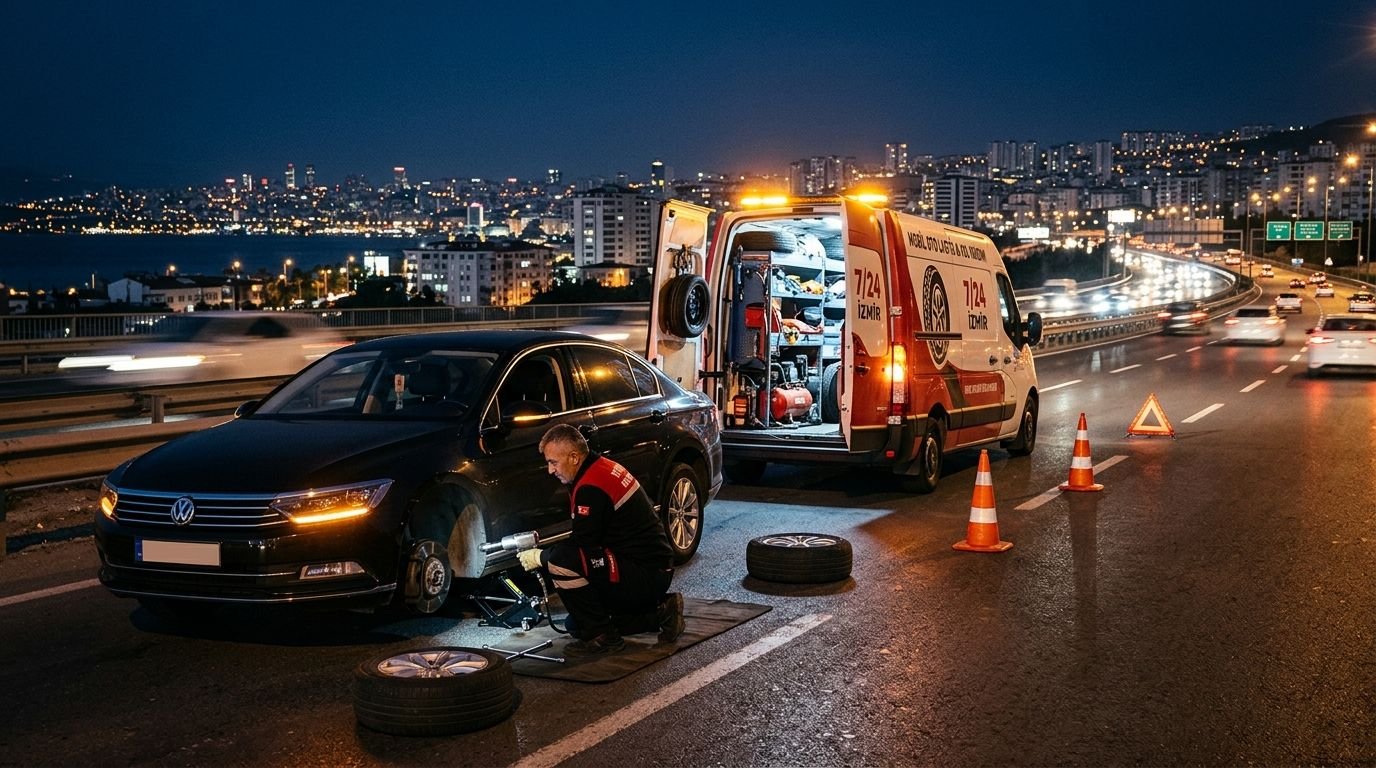 İzmir & Torbalı Gezici Lastikçi 7/24 Mobil Lastik Yol Yardım ve Lastik Değişimi